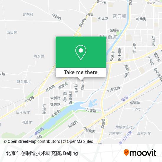 北京仁创制造技术研究院 map