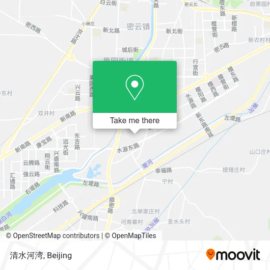 清水河湾 map