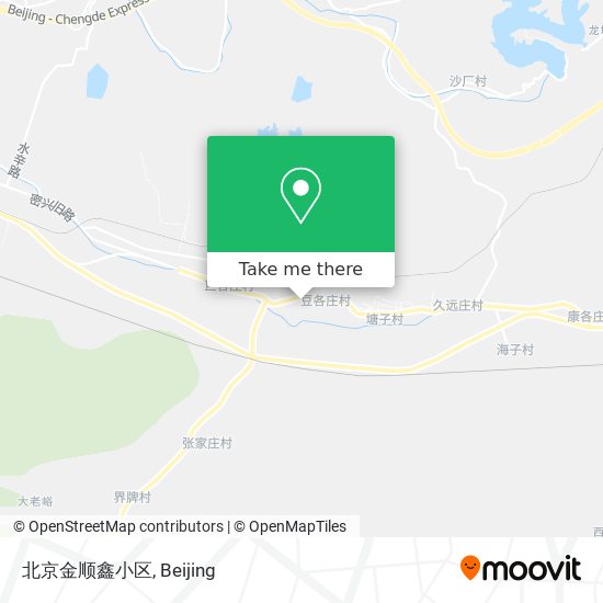 北京金顺鑫小区 map