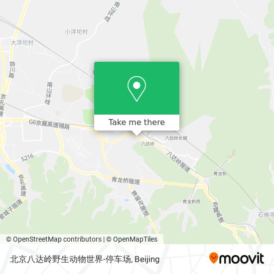 北京八达岭野生动物世界-停车场 map