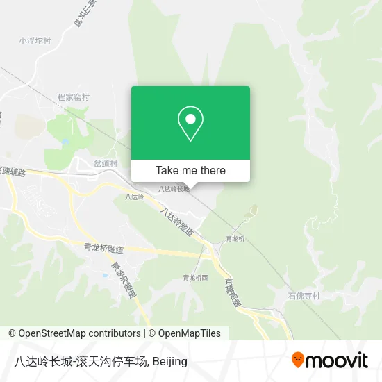 八达岭长城-滚天沟停车场 map