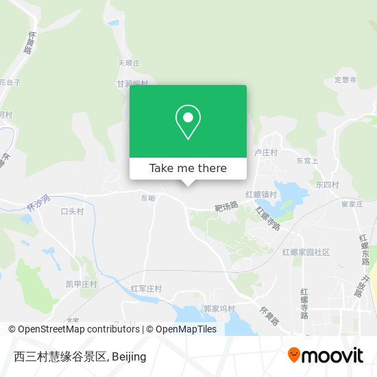西三村慧缘谷景区 map