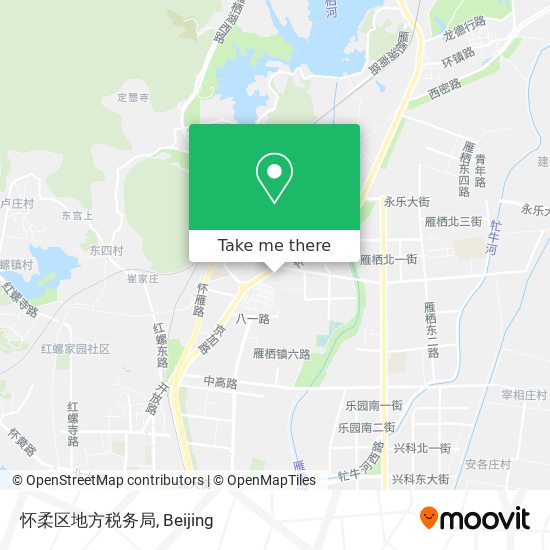 怀柔区地方税务局 map