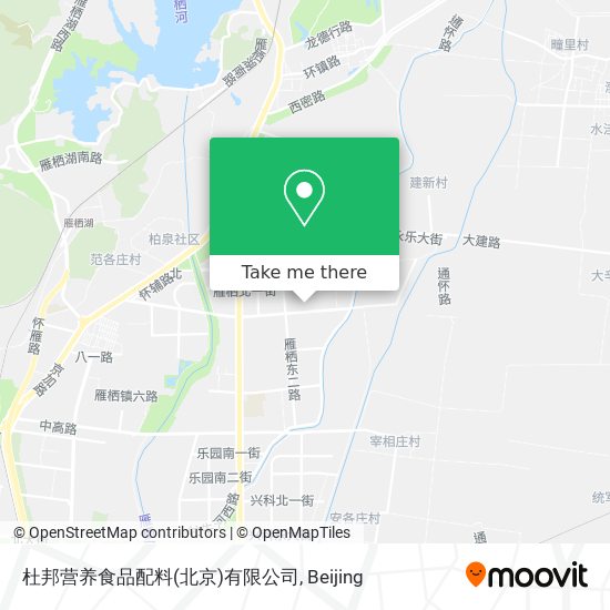 杜邦营养食品配料(北京)有限公司 map