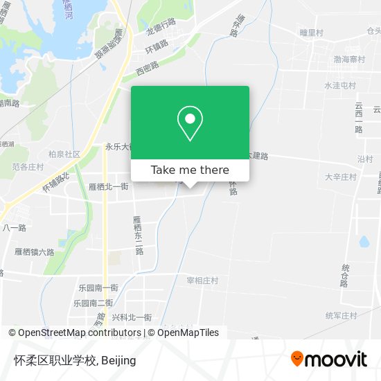 怀柔区职业学校 map