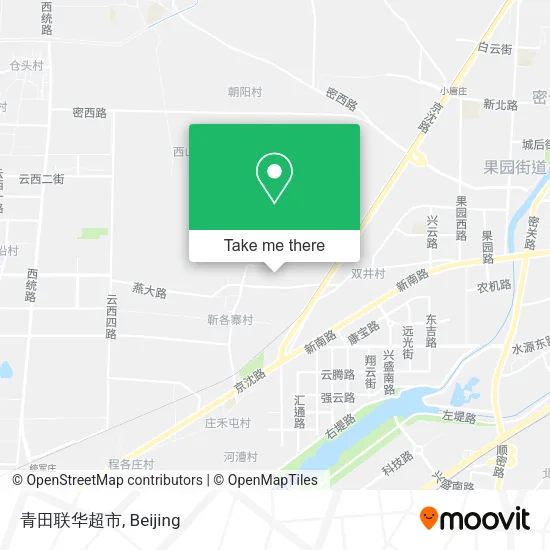 青田联华超市 map