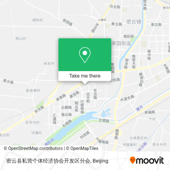 密云县私营个体经济协会开发区分会 map
