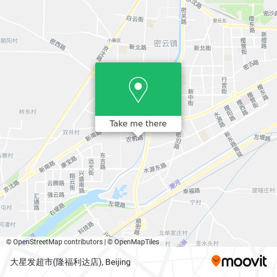大星发超市(隆福利达店) map