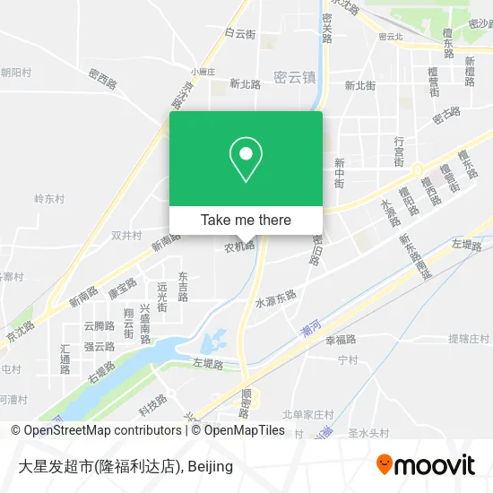 大星发超市(隆福利达店) map