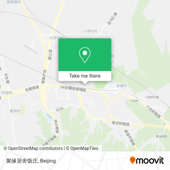 聚缘居舍饭庄 map