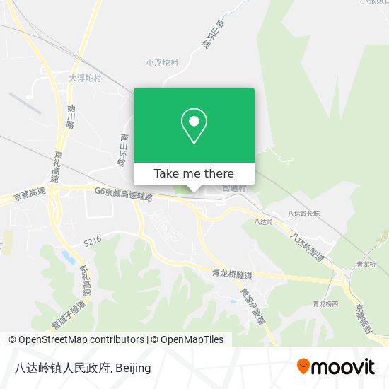 八达岭镇人民政府 map