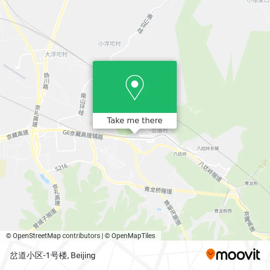 岔道小区-1号楼 map