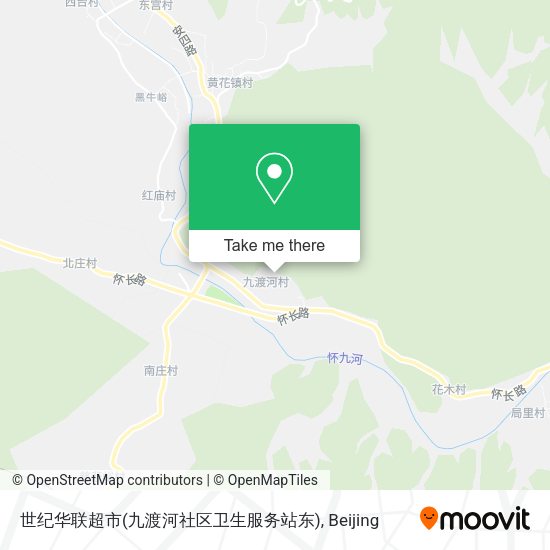 世纪华联超市(九渡河社区卫生服务站东) map