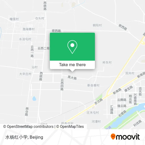 水杨红小学 map