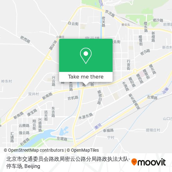 北京市交通委员会路政局密云公路分局路政执法大队-停车场 map