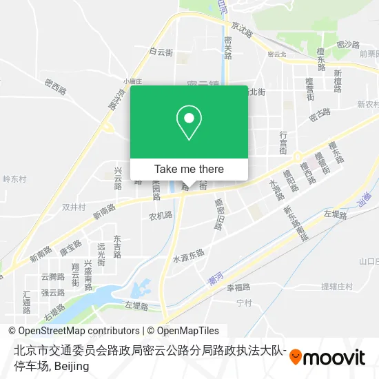 北京市交通委员会路政局密云公路分局路政执法大队-停车场 map