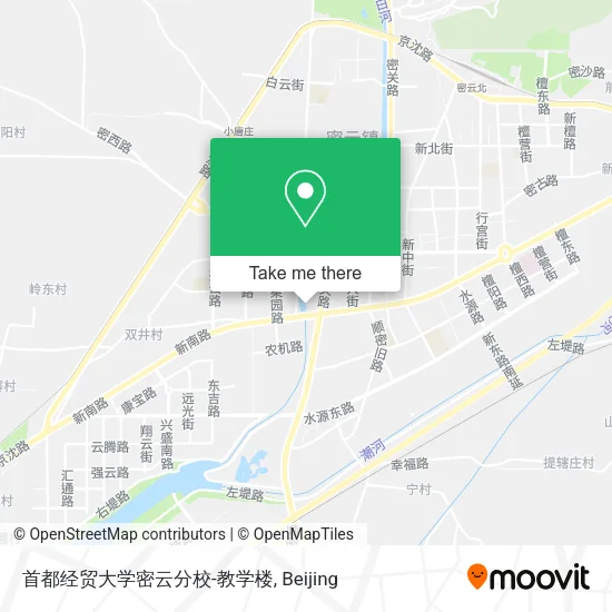 首都经贸大学密云分校-教学楼 map