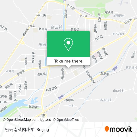 密云南菜园小学 map