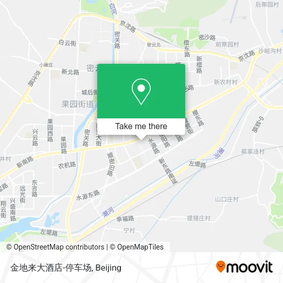 金地来大酒店-停车场 map