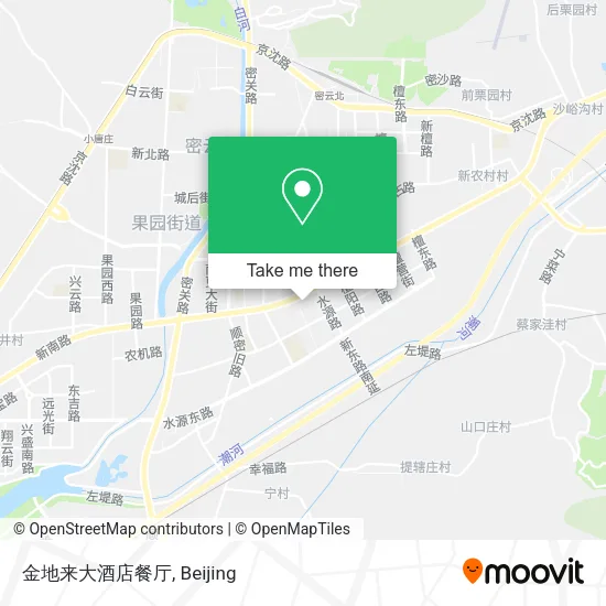 金地来大酒店餐厅 map