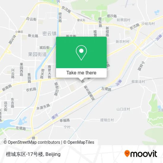 檀城东区-17号楼 map