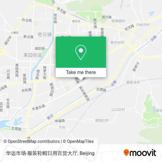 华远市场-服装鞋帽日用百货大厅 map