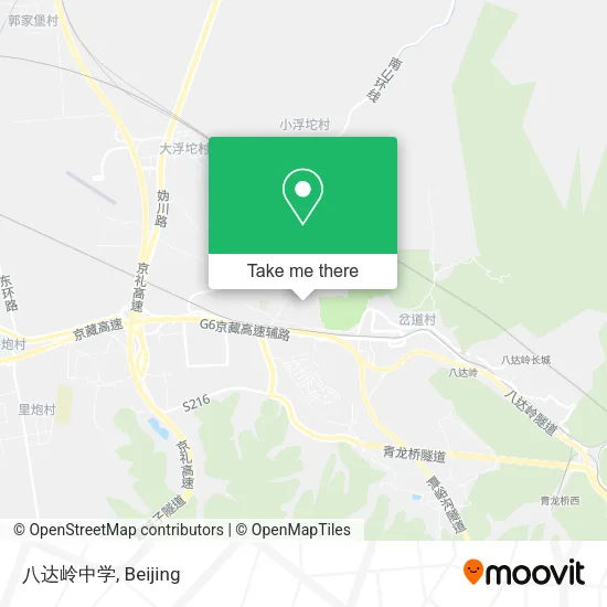 八达岭中学 map