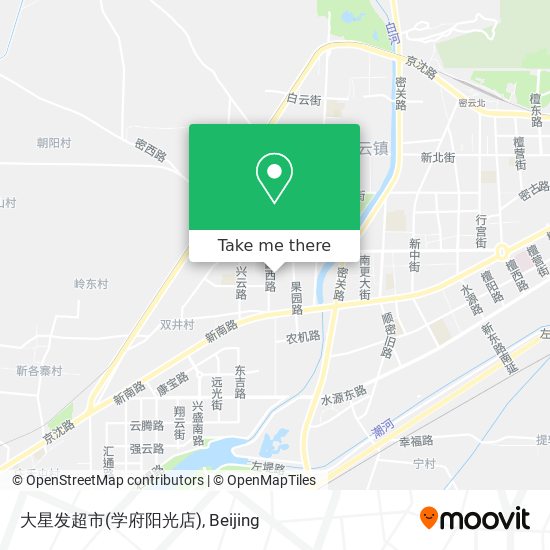 大星发超市(学府阳光店) map