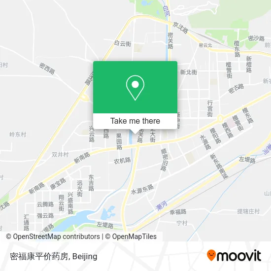 密福康平价药房 map
