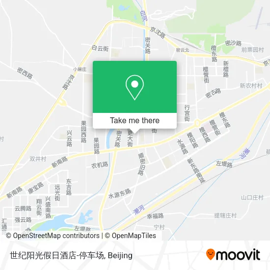 世纪阳光假日酒店-停车场 map