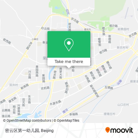 密云区第一幼儿园 map