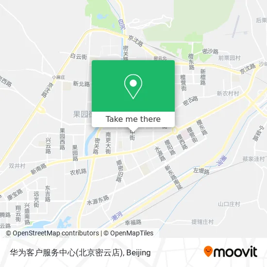 华为客户服务中心(北京密云店) map
