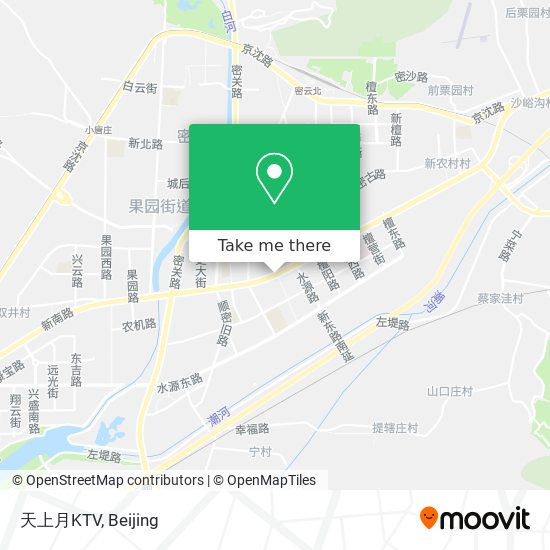 天上月KTV map