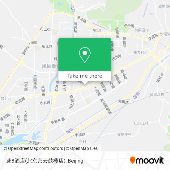 速8酒店(北京密云鼓楼店) map