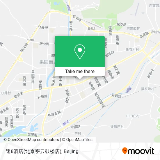 速8酒店(北京密云鼓楼店) map