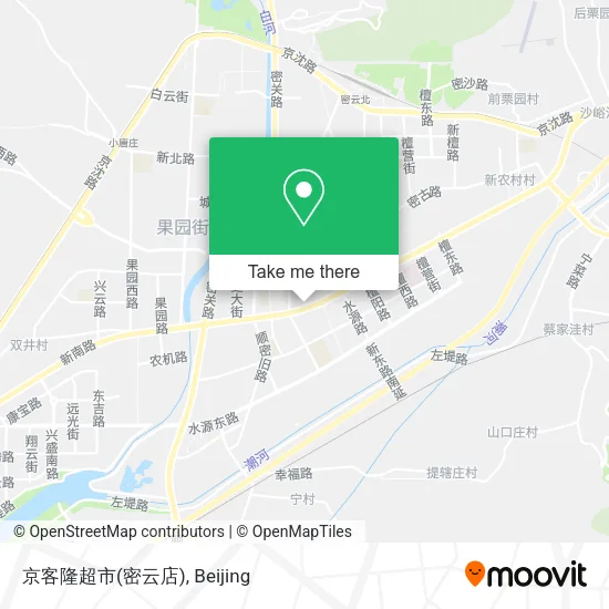 京客隆超市(密云店) map