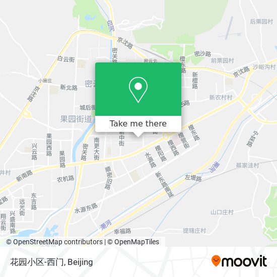 花园小区-西门 map