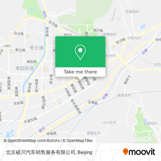 北京硕川汽车销售服务有限公司 map
