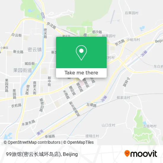 99旅馆(密云长城环岛店) map