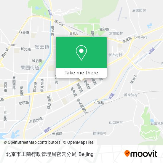 北京市工商行政管理局密云分局 map