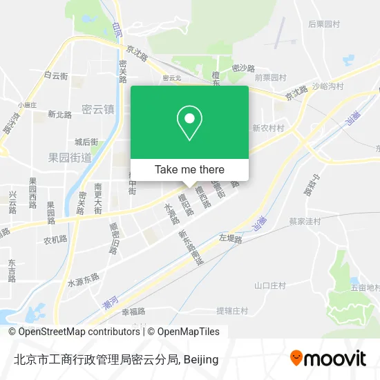 北京市工商行政管理局密云分局 map