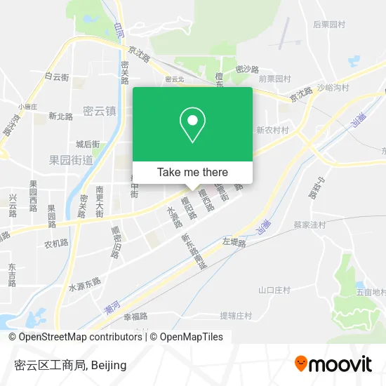 密云区工商局 map