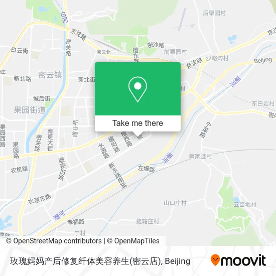 玫瑰妈妈产后修复纤体美容养生(密云店) map
