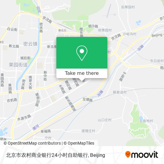 北京市农村商业银行24小时自助银行 map