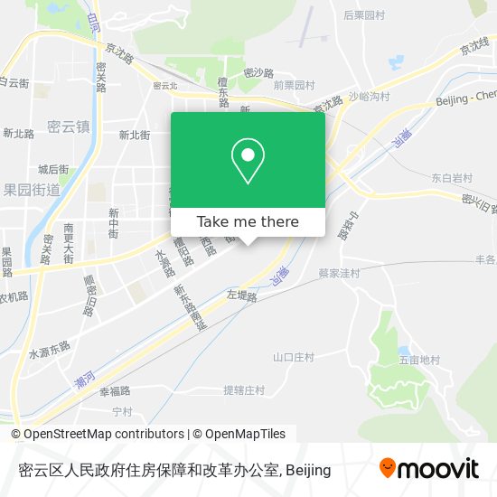 密云区人民政府住房保障和改革办公室 map