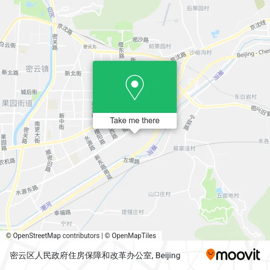 密云区人民政府住房保障和改革办公室 map
