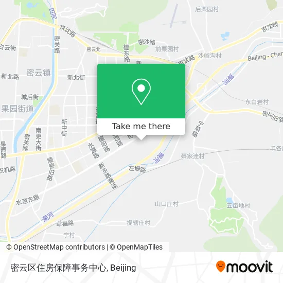 密云区住房保障事务中心 map