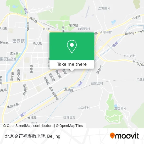 北京金正福寿敬老院 map