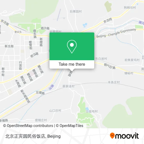 北京正宾园民俗饭店 map