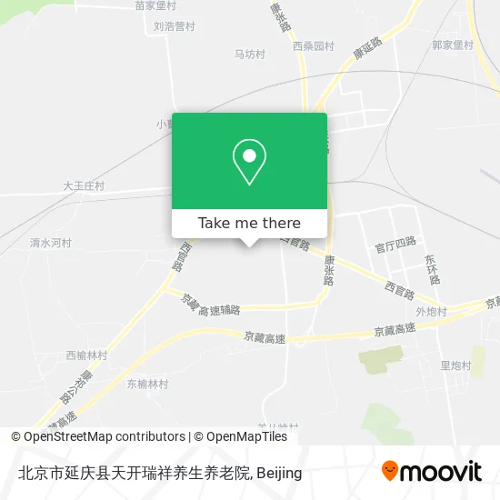 北京市延庆县天开瑞祥养生养老院 map